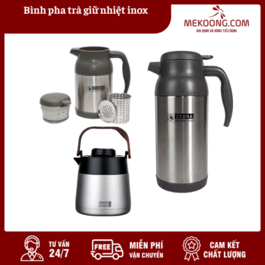Bình pha trà giữ nhiệt inox