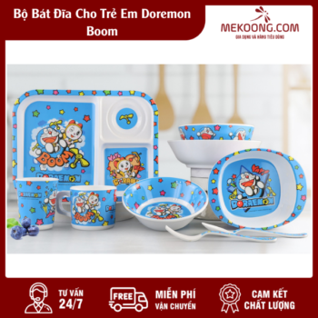 Bộ Bát Đĩa Cho Trẻ Em Doremon Boom Melamine Superware