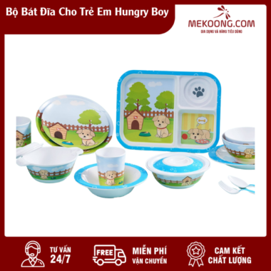 Bộ Bát Đĩa Cho Trẻ Em Hungry Boy