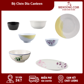 Bộ Chén Dĩa Canteen Melamine Superware