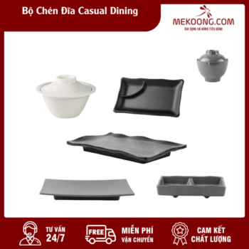 Bộ Chén Đĩa Casual Dining Melamine Superware