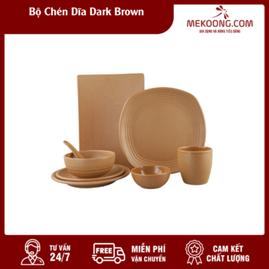 Bộ Chén Dĩa Dark Brown