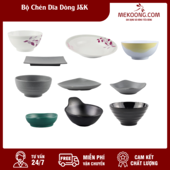 Bộ Chén Dĩa Dòng J&K Melamine Superware