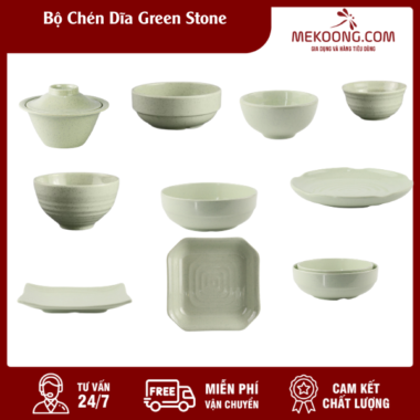 Bộ Chén Dĩa Green Stone