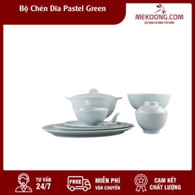 Bộ Chén Dĩa Pastel Green