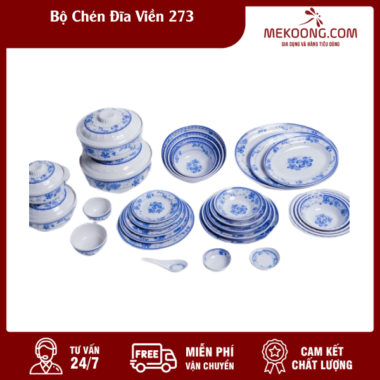 Bộ Chén Đĩa Viền 273