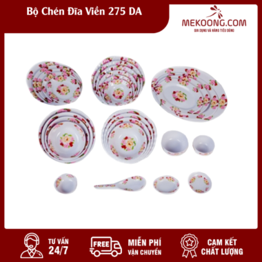 Bộ Chén Đĩa Viền 275 DA