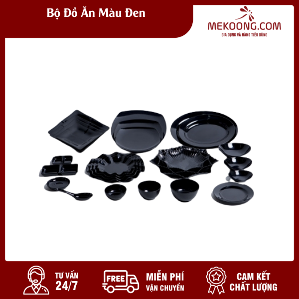 bo do an mau den mekoong Bộ Đồ Ăn Màu Đen