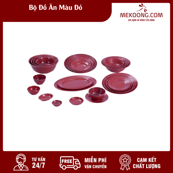 bo do an mau do mekoong Bộ Đồ Ăn Màu Đỏ