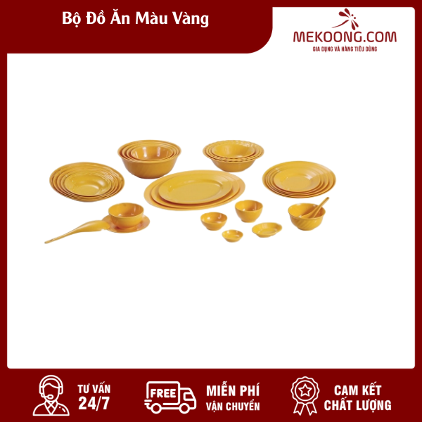bo do an mau vang mekoong Bộ Đồ Ăn Màu Vàng