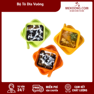 Bộ Tô Dĩa Vuông