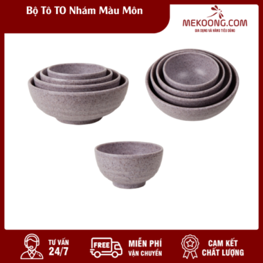 Bộ Tô Nhựa TO Nhám Màu Môn
