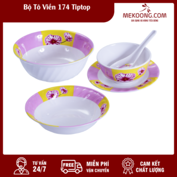 Bộ Tô Nhựa Viền 174 Tiptop Melamine Fataco