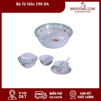 Bộ Tô Nhựa Viền 190 DA Melamine Fataco