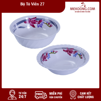 Bộ Tô Nhựa Viền 27 Melamine Fataco