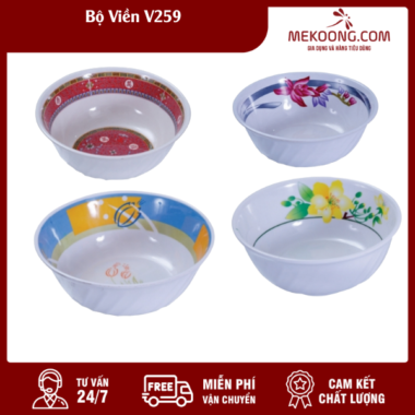 Bộ Tô Nhựa Viền V259