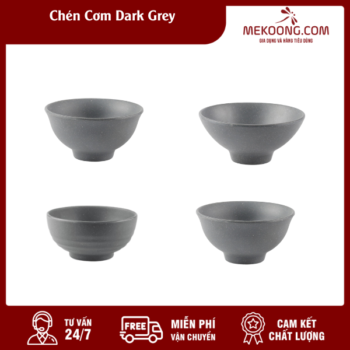 Chén Cơm Dark Grey Melamine Superware