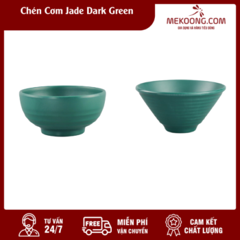 Chén Cơm Jade Dark Green Melamine Superware