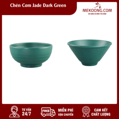 Chén Cơm Jade Dark Green