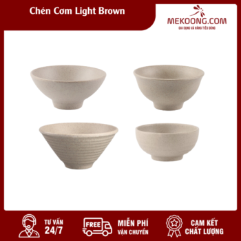 Chén Cơm Light Brown Melamine Superware