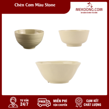 Chén Cơm Màu Stone