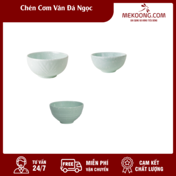 Chén Cơm Vân Đá Ngọc Melamine Fataco