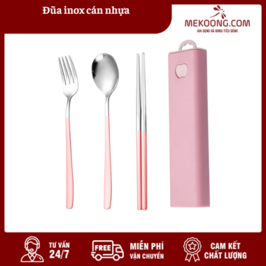 Đũa inox cán nhựa