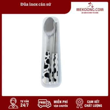 Đũa inox cán sứ