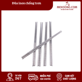 Đũa inox chống trơn