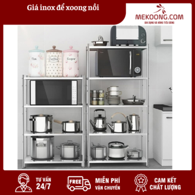 Giá inox để xoong nồi