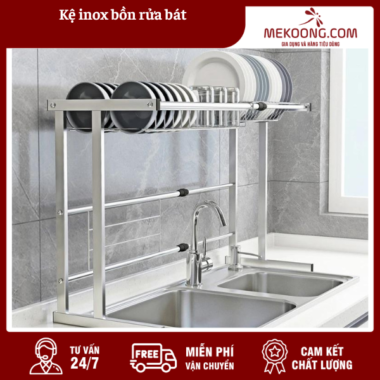 Kệ inox bồn rửa bát