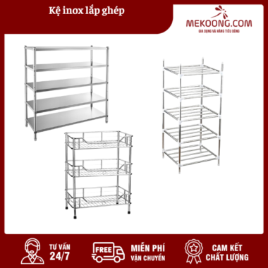 Kệ inox lắp ghép