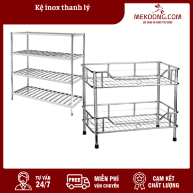 Kệ inox thanh lý
