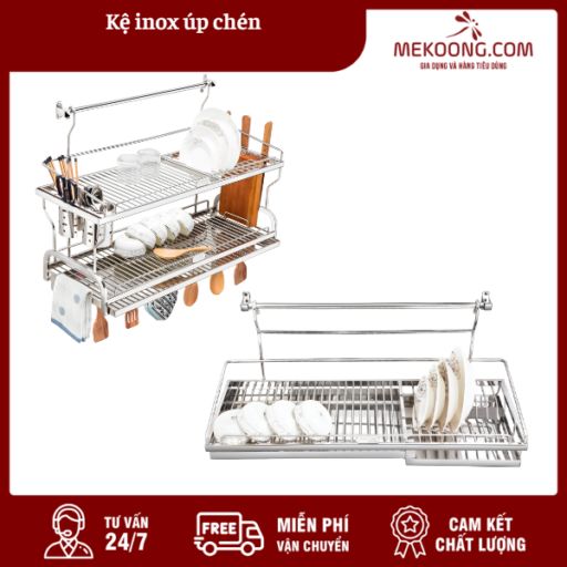 Kệ Inox úp Chén | Mekoong