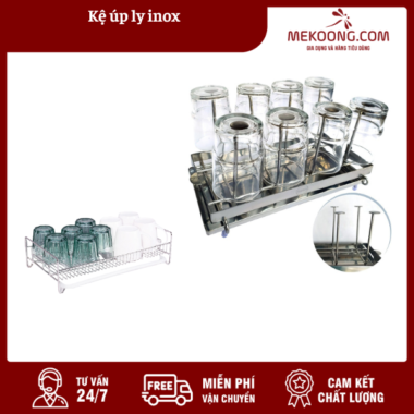 Kệ úp ly inox