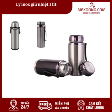 Ly inox giữ nhiệt 1 lít