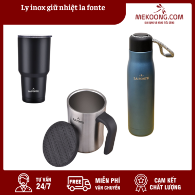 Ly inox giữ nhiệt la fonte