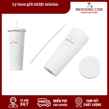 Ly inox giữ nhiệt miniso