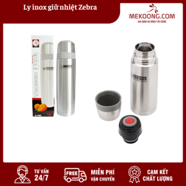 Ly inox giữ nhiệt Zebra