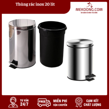 Thùng rác inox 20 lít