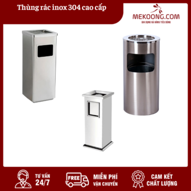 Thùng rác inox 304 cao cấp