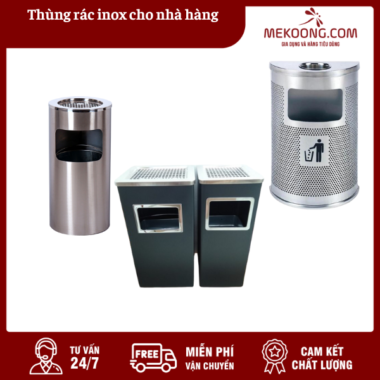Thùng rác inox cho nhà hàng