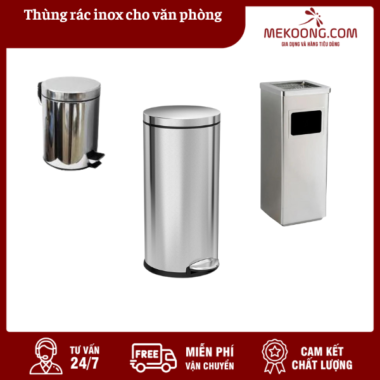 Thùng rác inox cho văn phòng