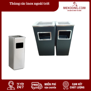 Thùng rác inox ngoài trời
