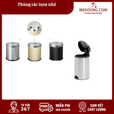 Thùng rác inox nhỏ