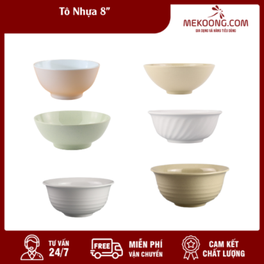 Tô Nhựa 8"