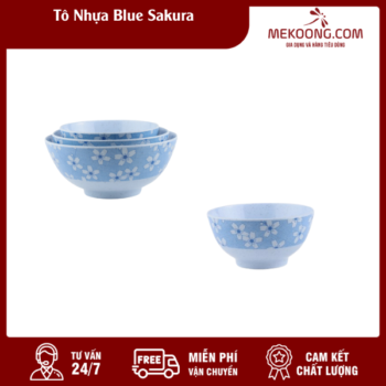 Tô Nhựa Blue Sakura Melamine Superware