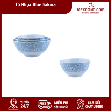 Tô Nhựa Blue Sakura
