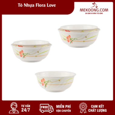 Tô Nhựa Flora Love