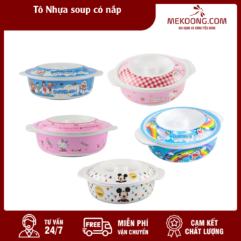 Tô Nhựa soup có nắp Melamine Superware